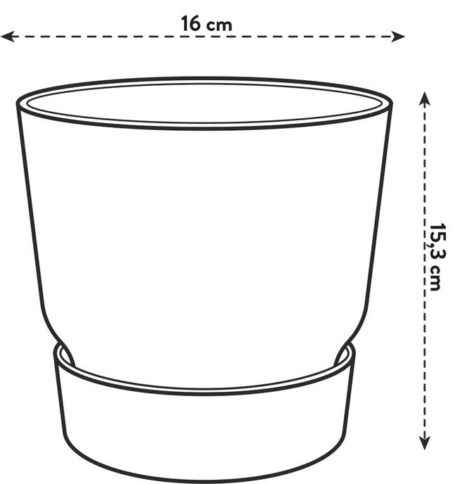 greenville rund 16cm living schwarz